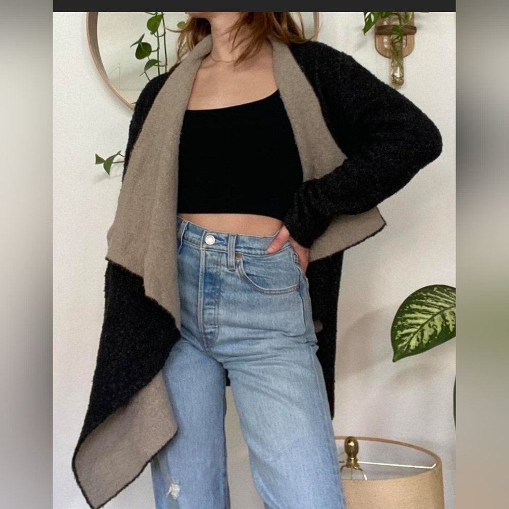 Zara Knit Open Drape Front Wool Blend Cardigan
Sweater Jacket Size M - Picture 1 of 7